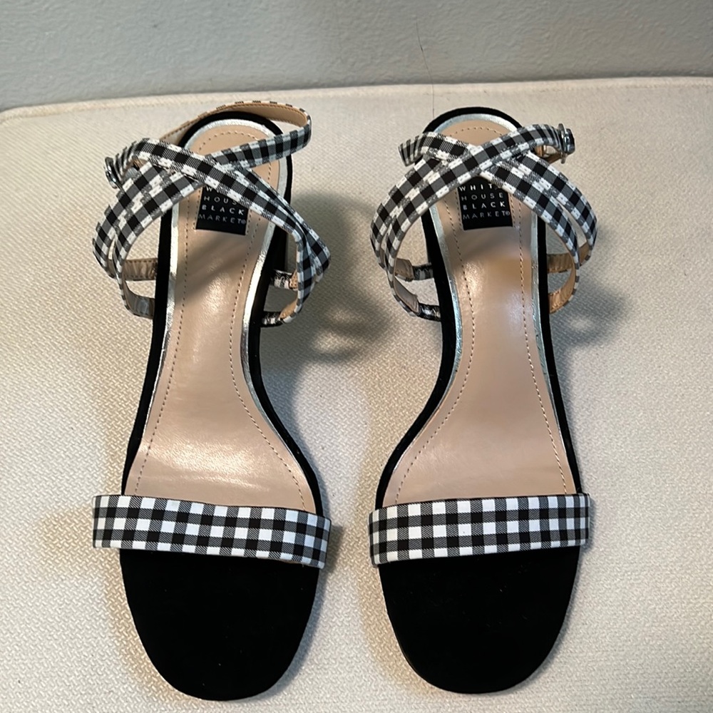 Black and White Gingham heels. Super cute.
